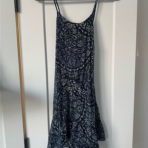 Abercrombie & Fitch Navy and White Floral Slip Dress
